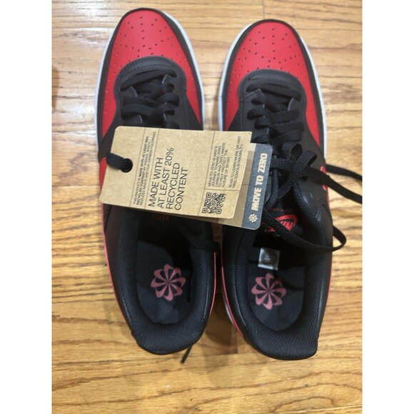 Nike Court Vision LO NN Sneakers Men’s Size 11.5 Black/University Red FJ0685-010 - Picture 4 of 7